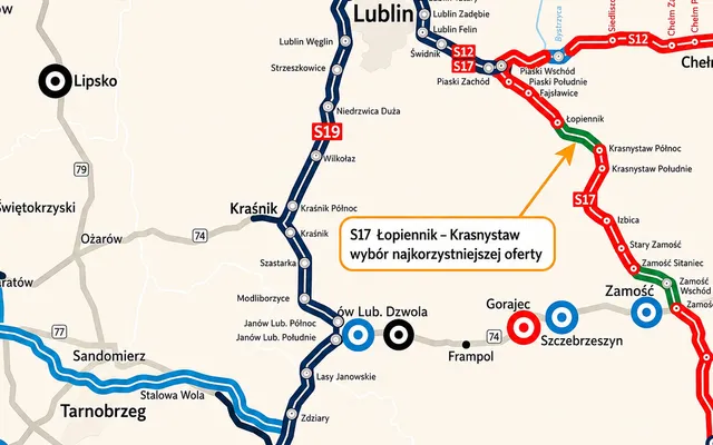 S17 Łopiennik–Krasnystaw: wybrano ofertę Polaqua za 282,6 mln zł